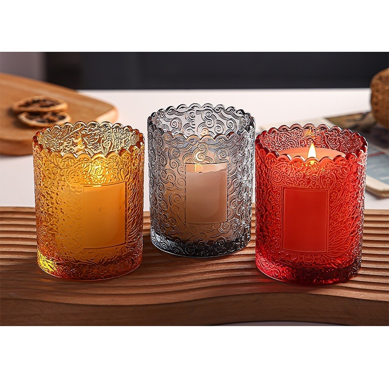 Fragrance Sunflower Glass Candle Holder Piece