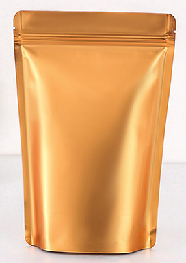 Wholesale 100pcs Golden Aluminum Foil Food Packing Bags with Zipper Lock for Tea, Coffee, and Pet Food