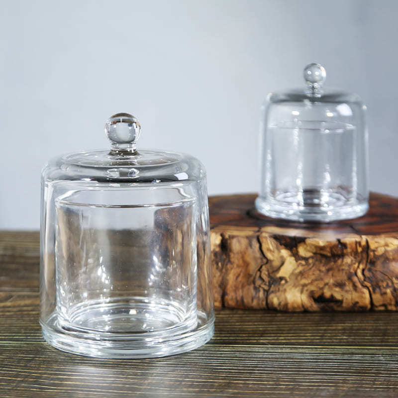 Large Clear Glass Bell Jar Dome Candle Containers - 210ml, 390ml, 7oz, 13oz - Ideal for Candle Making Projects