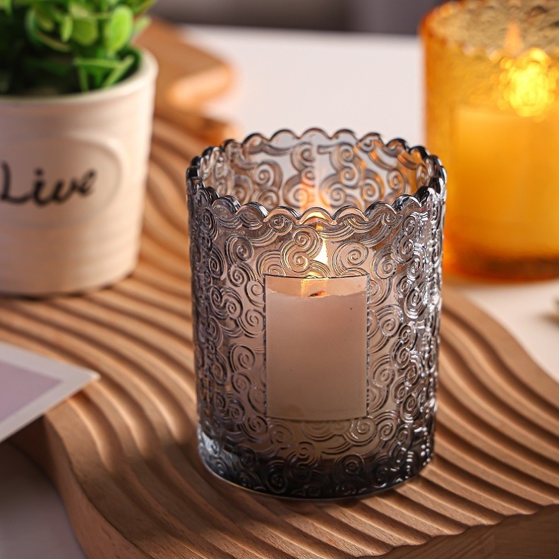 Fragrance Sunflower Glass Candle Holder Piece