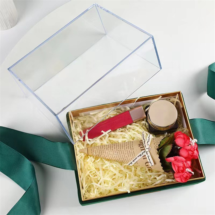 Hot sale New acrylic style transparent candy box bridesmaid gift box empty box for gift