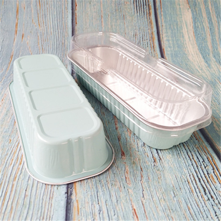 Wholesale200ML aluminum baking box special aluminum foil tin tray sushi air frying pan packing box with lid