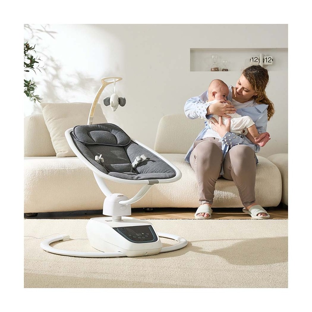 New Arrivals Electric Rocker Rocking Electric Swing Newborn Adjustable 5 Natural Sway Speed Music Baby Rocking Chair