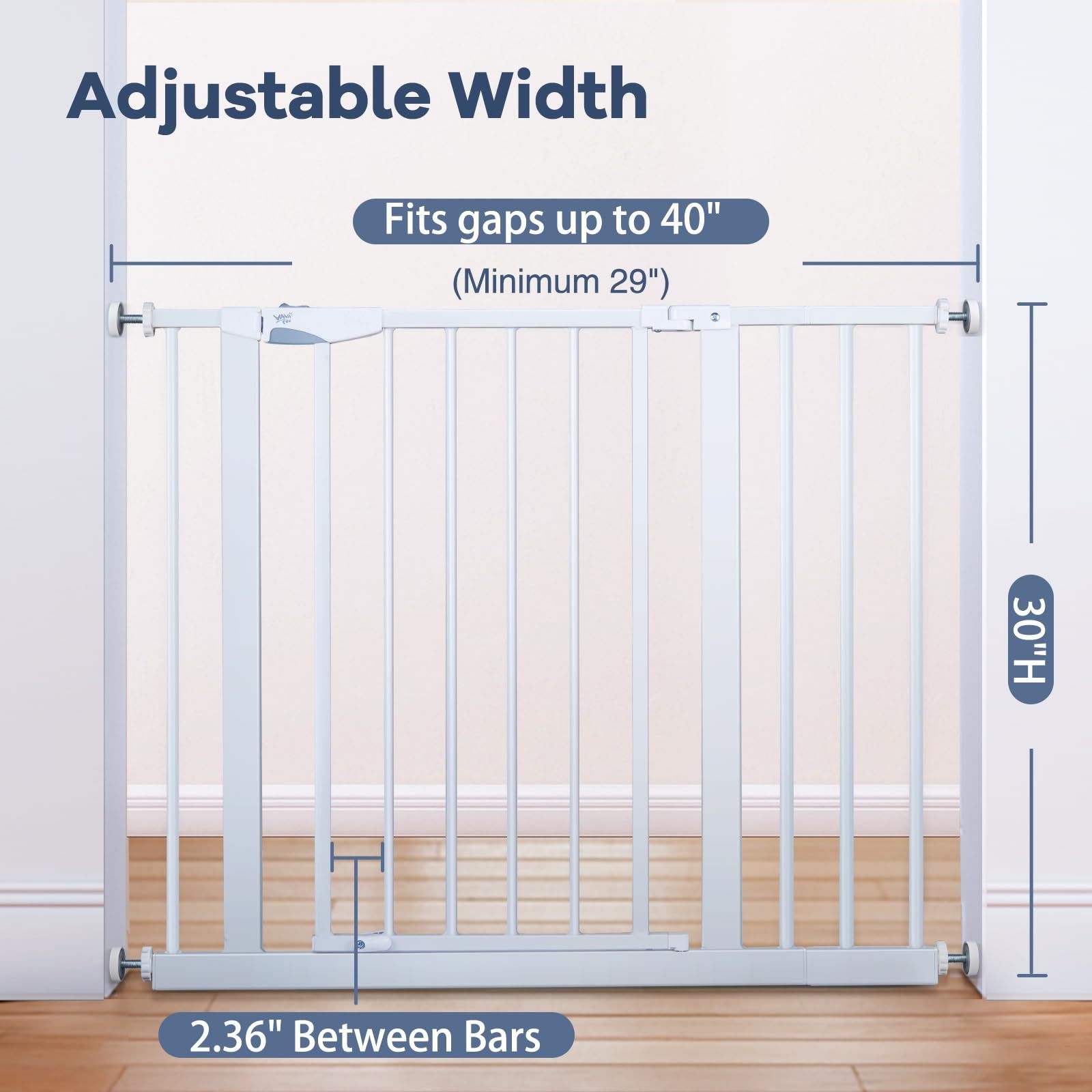 OEM 2024 Baby Safety Gate Mesh Retractable Baby Gate Customized retractable stair safety gate for baby