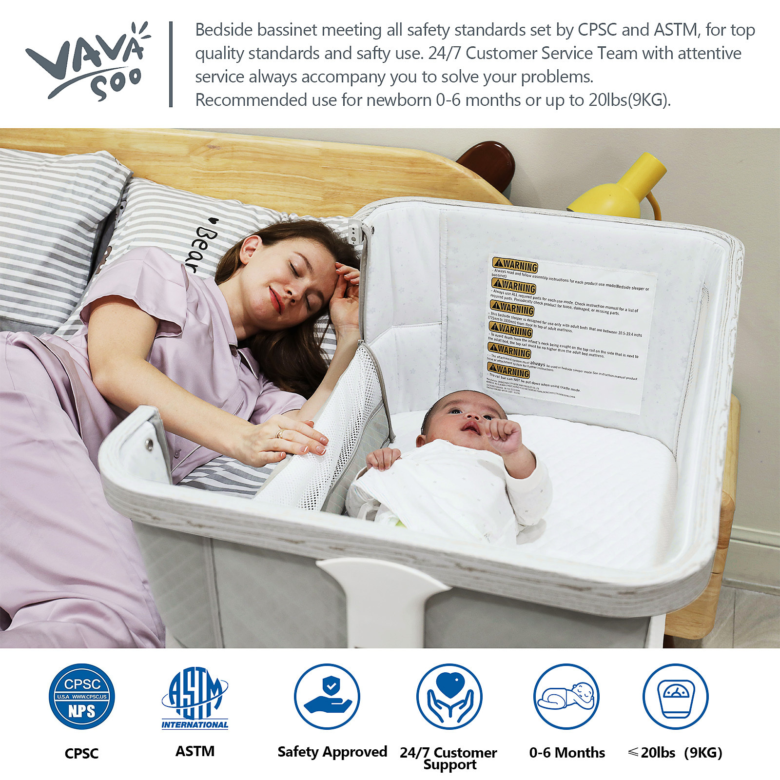 Electric Rocking Crib Large Space Multifunction Sleeping Baby Bassinet Rocking Bed Portable Folding new born bed Crib