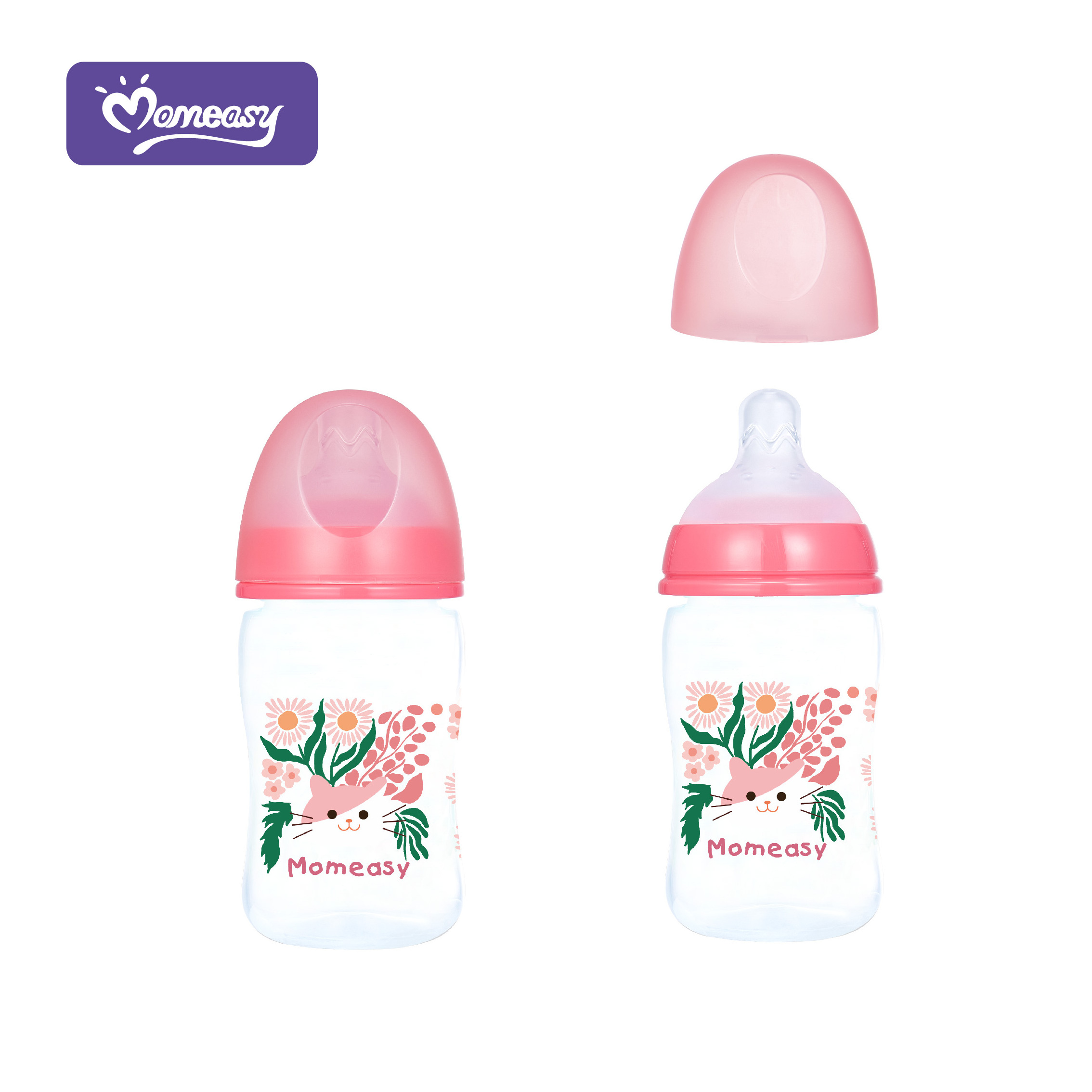 Momeasy 7oz/210ML Wide-neck PP  Feeding Bottle BPA free