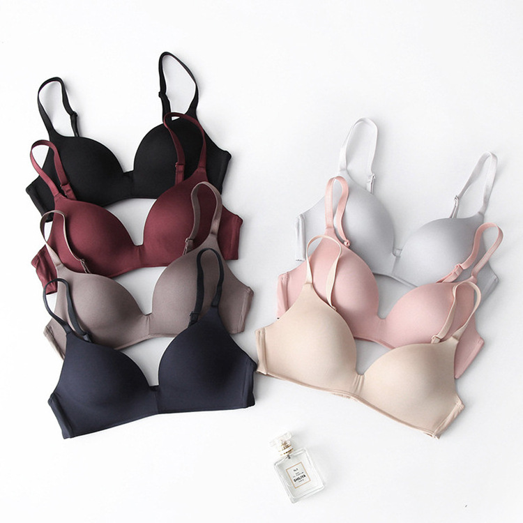 Wholesale Thin And Light Style Wire Free Lingerie No Trace Push Up One Piece Women Bra