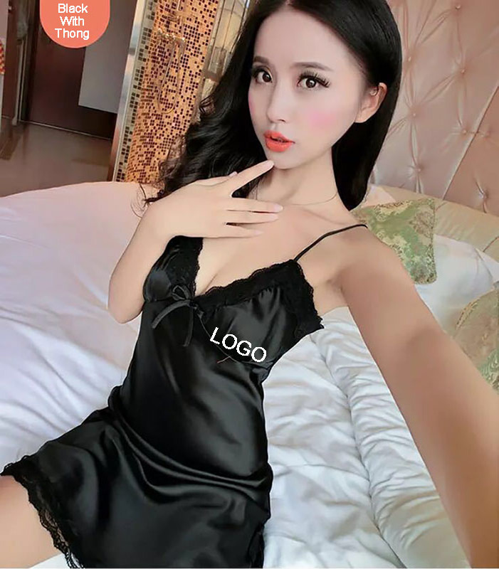 Cheap Price Night Dresses For Woman Red Silk Dress Sexy Women Sexy Lingerie Dress With Thong