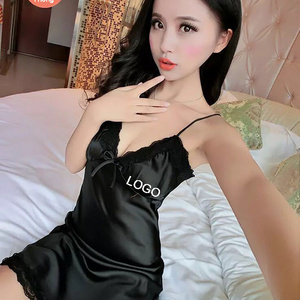 Cheap Price Night Dresses For Woman Red Silk Dress Sexy Women Sexy Lingerie Dress With Thong