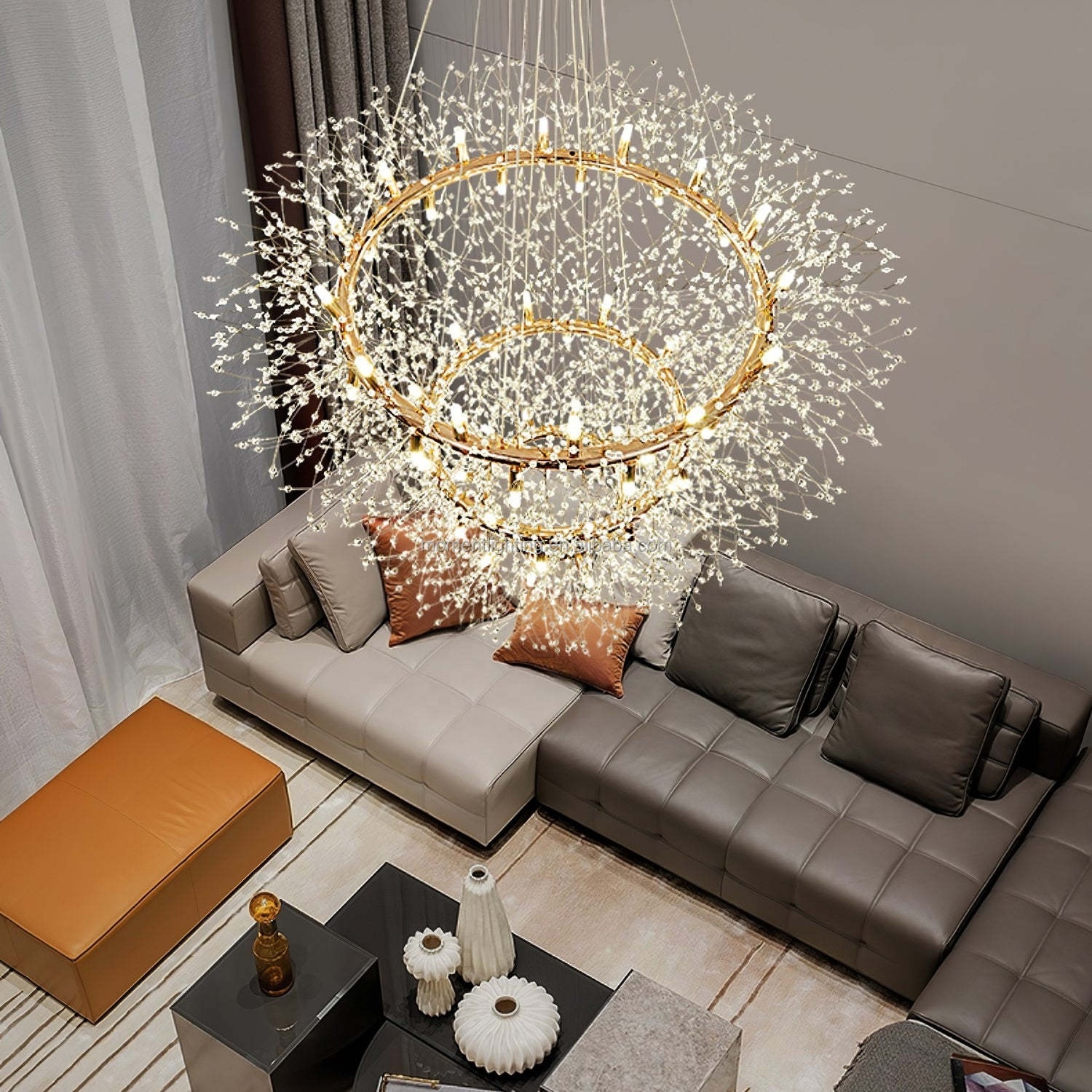 round shape hanging lamp living room luxury bedroom lamp modern chandeliers pendant lights dandelion chandelier pendant light