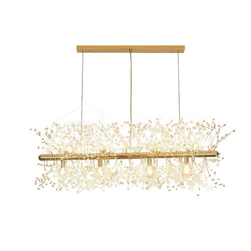 interior decoration for living room snowflakes indoor decorative golden pendant lamp modern dandelion chandelier pendant light