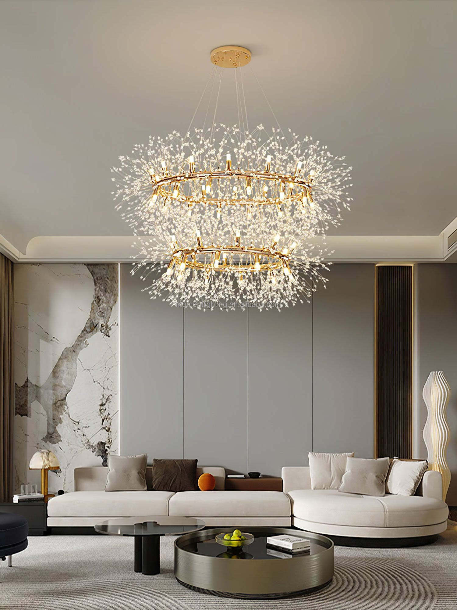 round shape hanging lamp living room luxury bedroom lamp modern chandeliers pendant lights dandelion chandelier pendant light