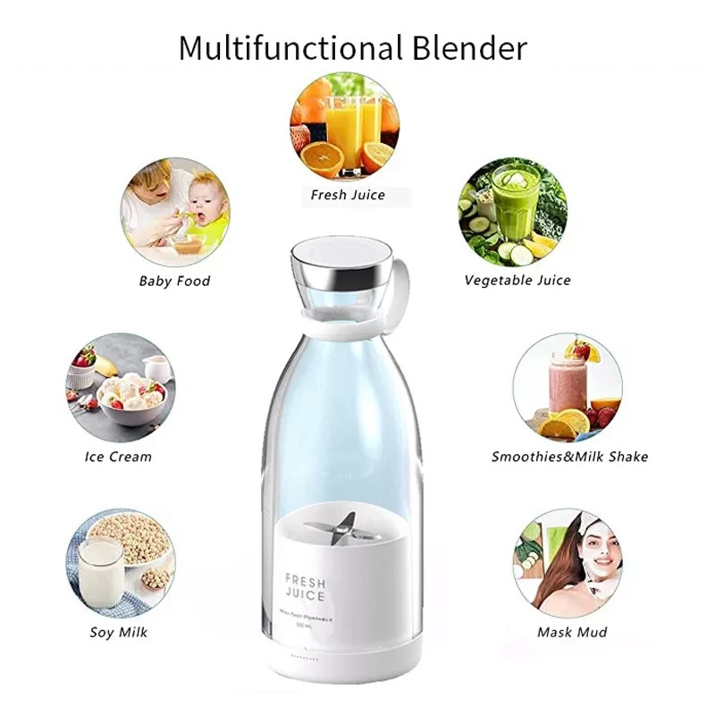 Portable Electric Mini Blenders Smoothie Fresh Juice Mini Fast Portable Blender Cups Bottle Juicers Cup Blenders