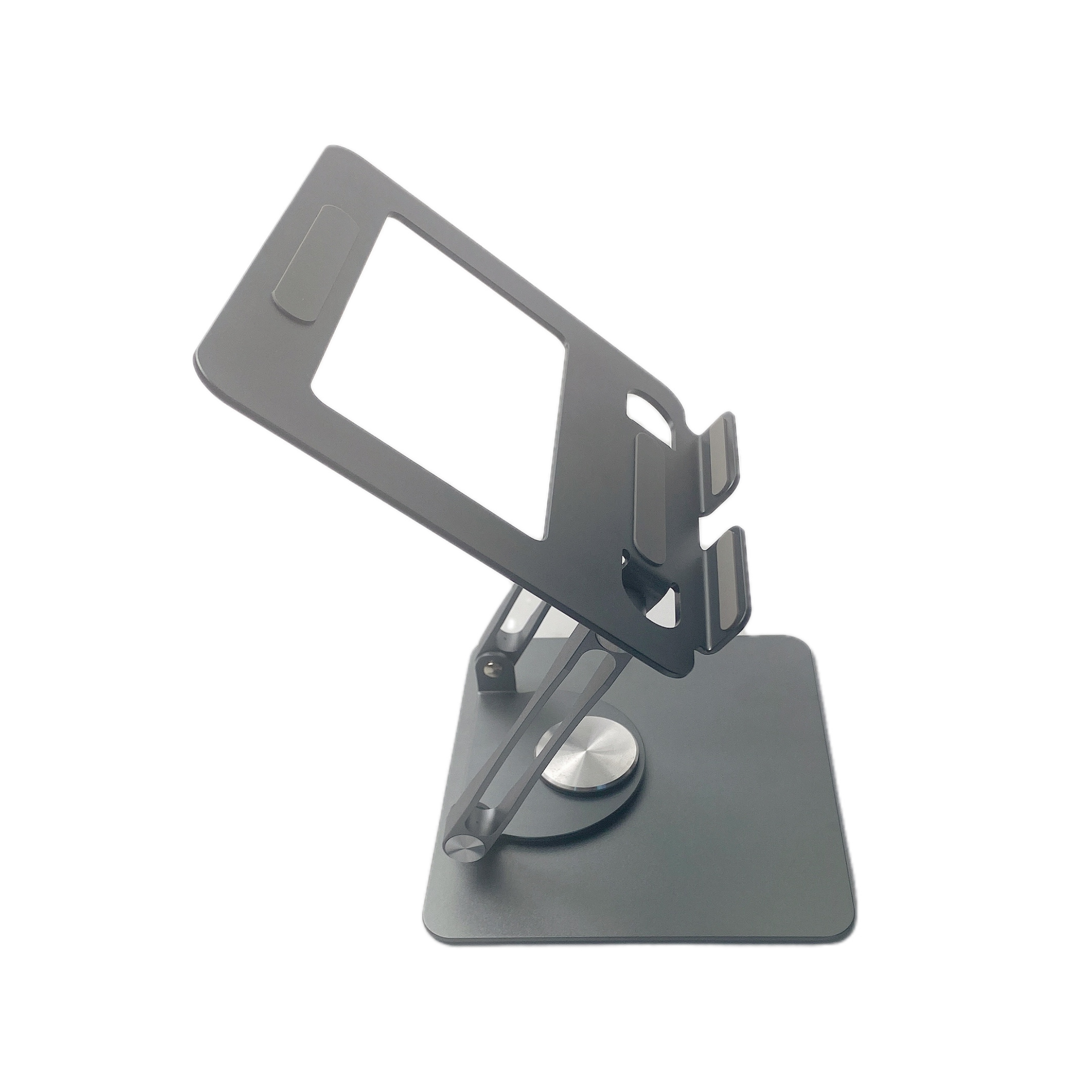 2024 trending aluminium portable tabletop swivel phone holder 360 degree rotation tablet stand for ipad