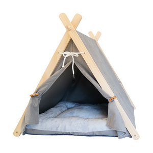 Indoor Cat Cave Bed Dog Cat Tipi House Indian Pet Tents