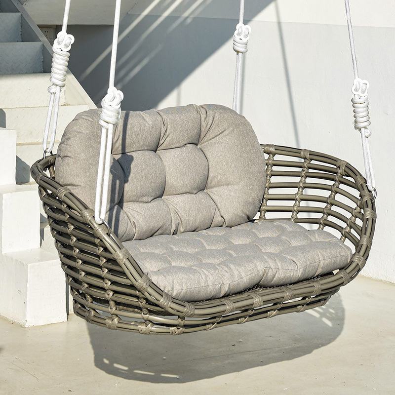 one seat love seat 2 person Rattan Egg Hanging Swing Garden Swing Outdoor Wicker tree Hanging Chair