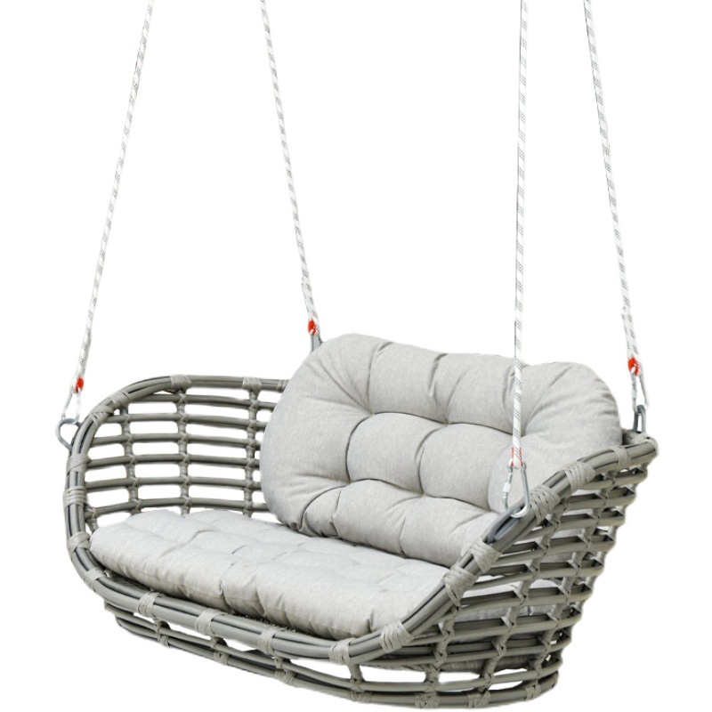 one seat love seat 2 person Rattan Egg Hanging Swing Garden Swing Outdoor Wicker tree Hanging Chair