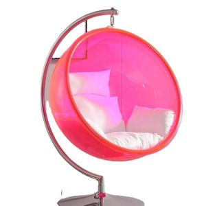 new arrival living room Children bedroom girl's pink ball bubble egg hanging swing  leisure  chair