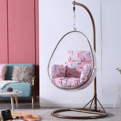 Outdoor blue plastic  Pink Black Bag Green Garden Furniture Rattan Patio Swings Hanging Egg Chair with Stand