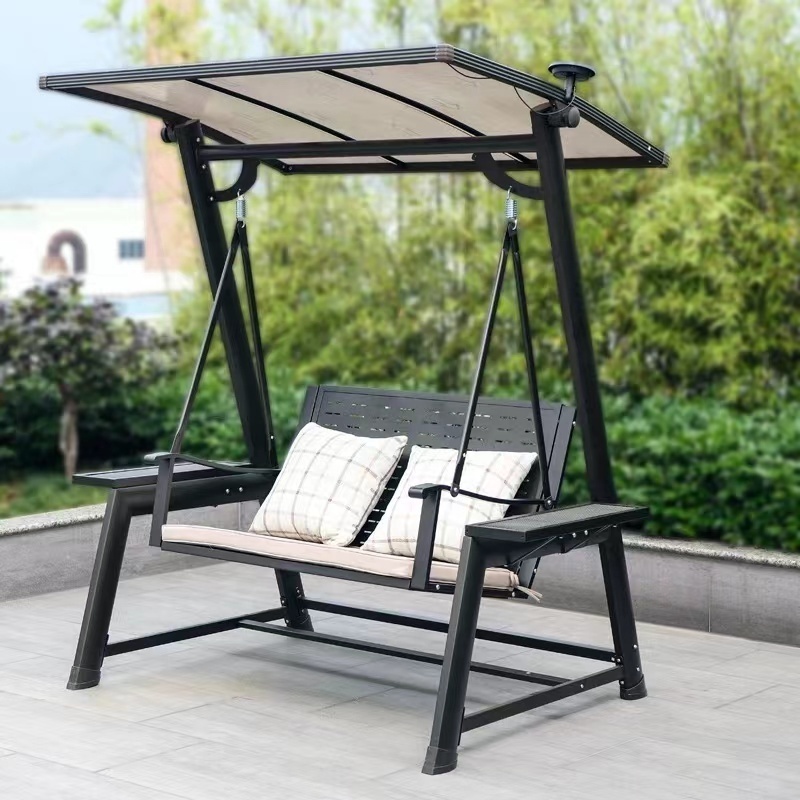 New 2 Seater Garden Adult Aluminum Porch Living Room Swing Chair