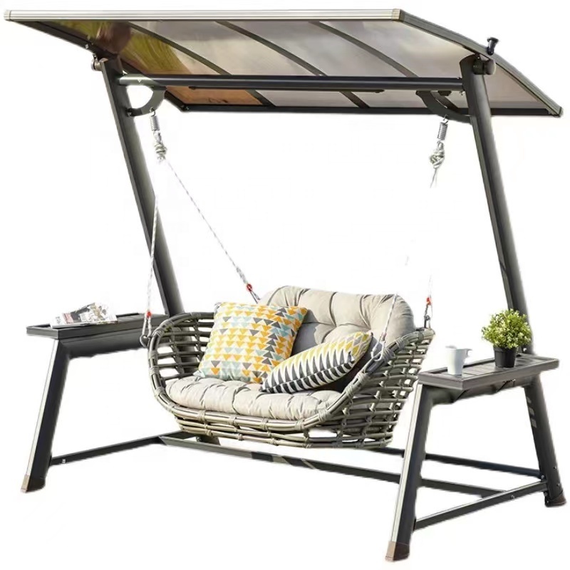 New 2 Seater Garden Adult Aluminum Porch Living Room Swing Chair