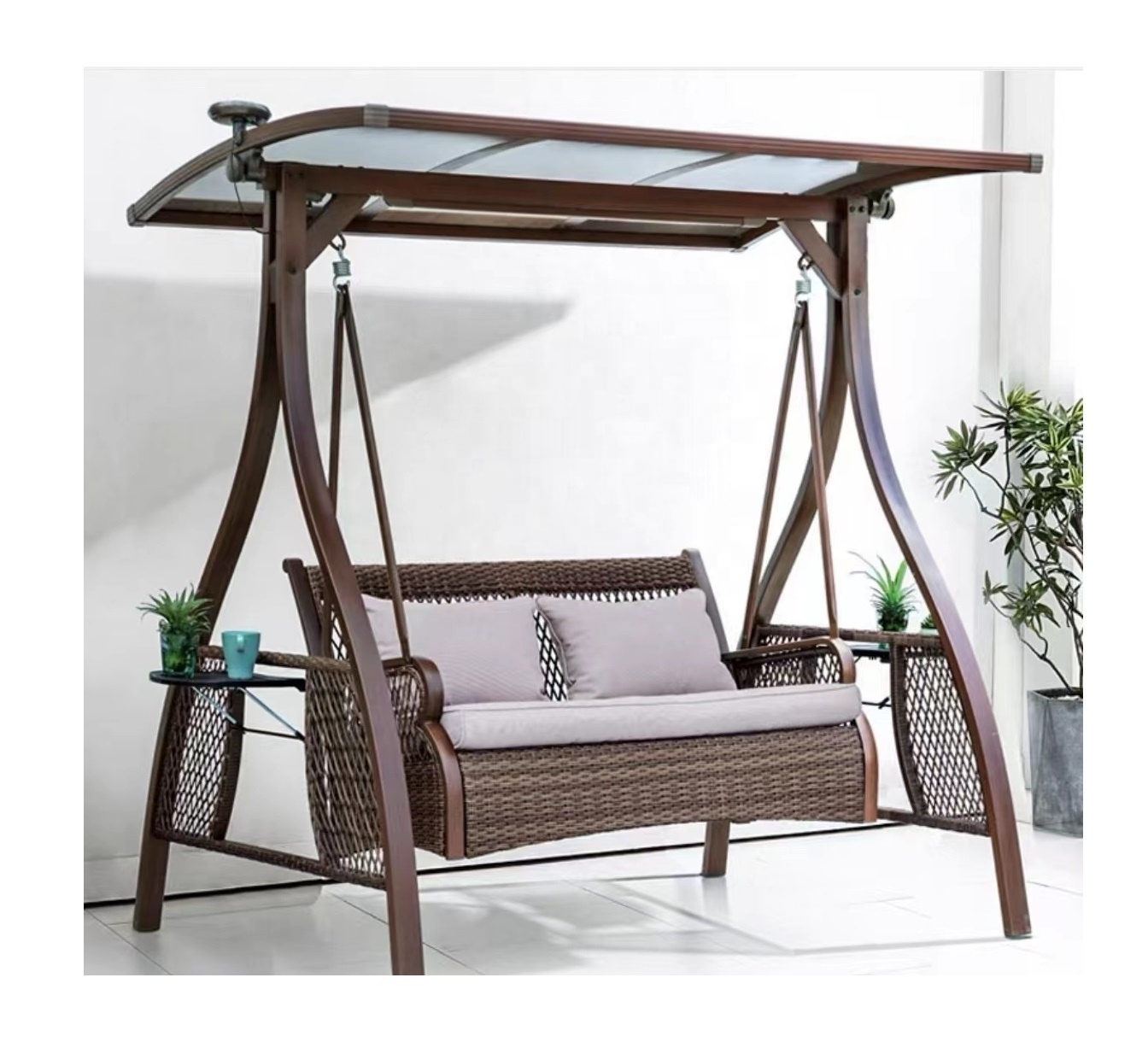 Outdoor leisure hanging chair combination household balcony living room bedroom lazy bird's nest single swing