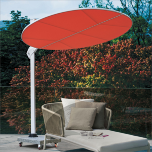 Wholesale High Quality Led Light Beach Umbrella Outdoor UV-resistant Parasols with Plastic Water Tank or Marble Base