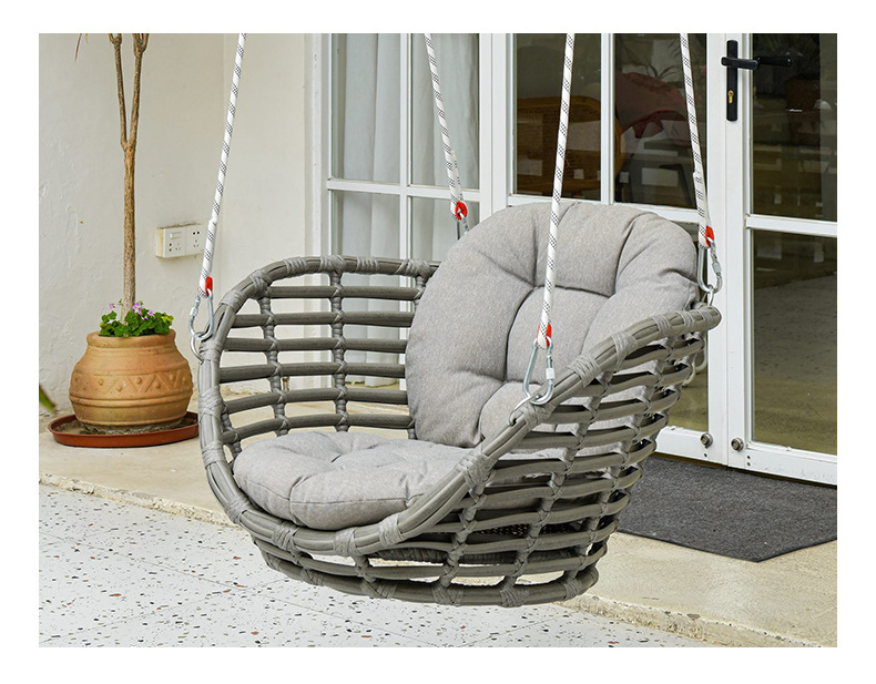 one seat love seat 2 person Rattan Egg Hanging Swing Garden Swing Outdoor Wicker tree Hanging Chair