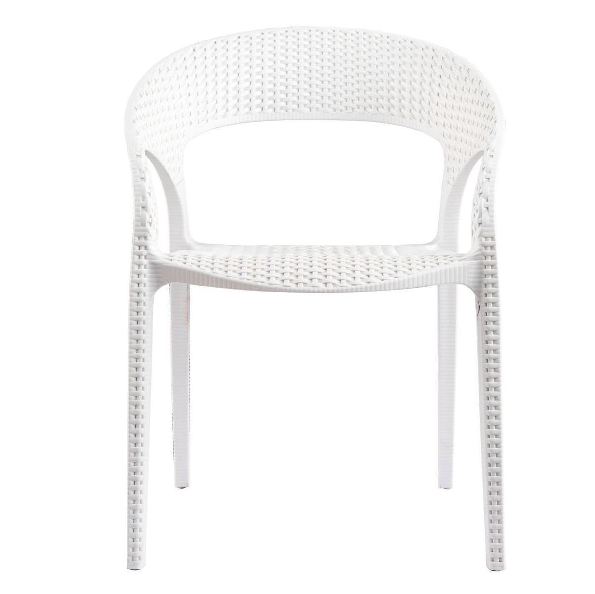 traditional elegant white black outdoor full plastic Rattan Outdoor Patio Furniture Garden Chair For Dining