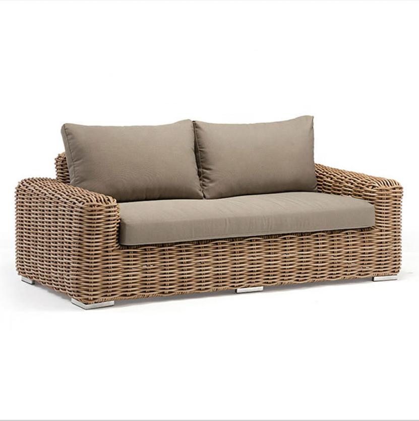 good quality best sale traditional modern luxury outdoor Furniture Set for hotel villa Garden wicker rattan sofa set