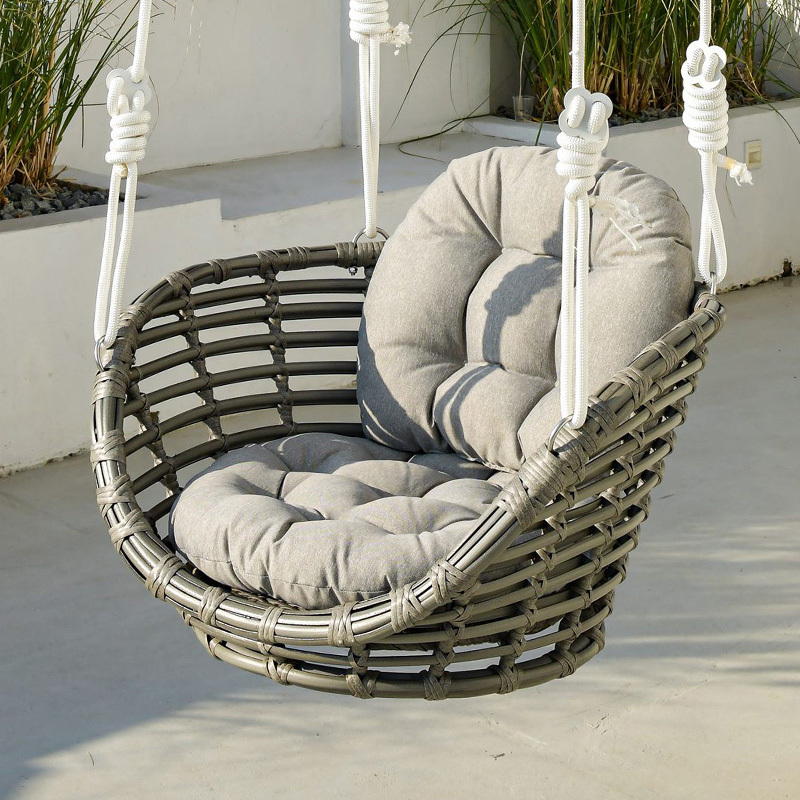 one seat love seat 2 person Rattan Egg Hanging Swing Garden Swing Outdoor Wicker tree Hanging Chair