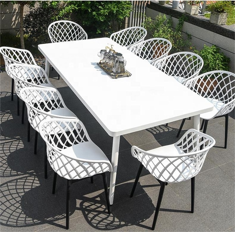 commercial  price stacking washable outdoor indoor modern plastic chair  for Cafe restaurant Nordic dining chair table set