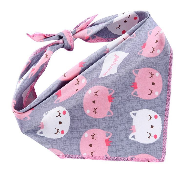 Dog Bandana Small Reversible Styles Pet Triangle Scarf Bibs Soft Washable Dog Kerchief Adjustable Pet Bib Accessories