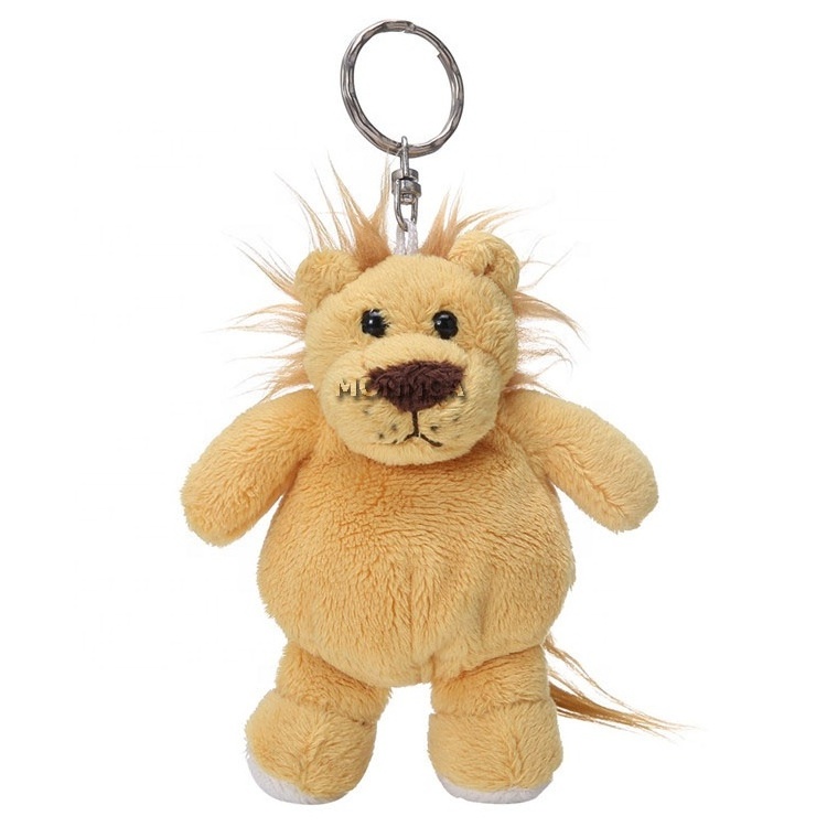 Customized 10CM Various Best Made Stuffed Animals Toys Cheap Animal Shape Plush Toy Keychain for Promotion