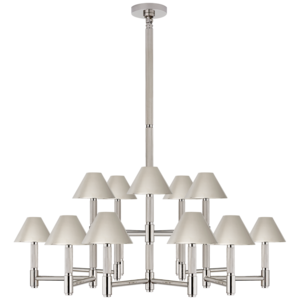 Barrett Large Knurled Chandelier minimalist Ceiling Lamp Metal Candelabra chandelier for living room entryway kitchen