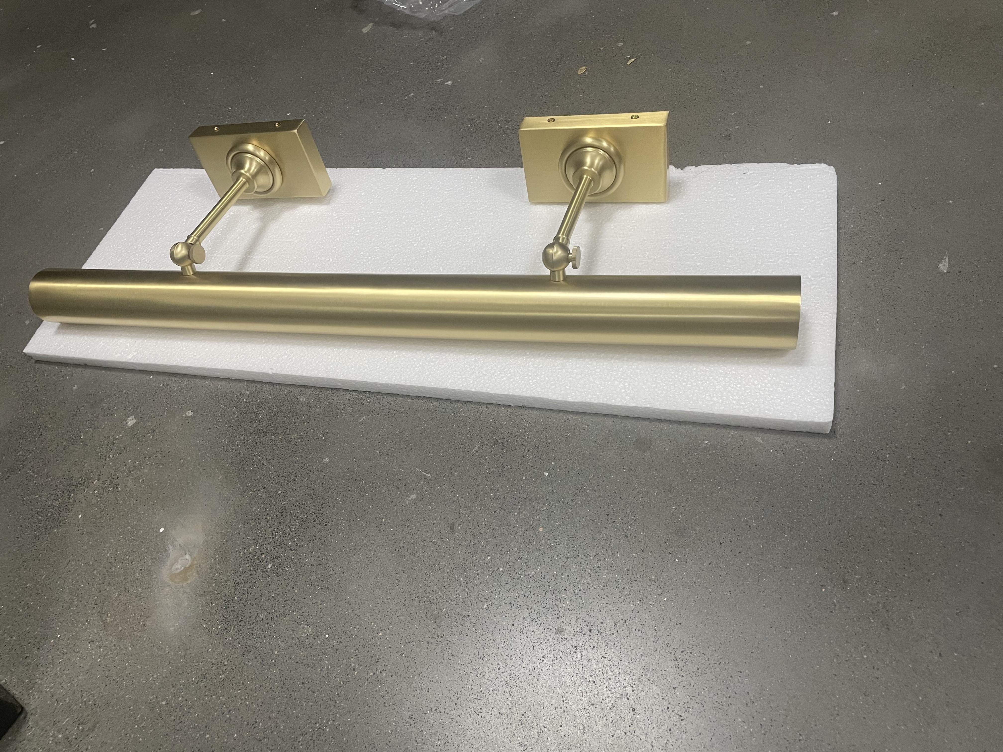 30'' Cabinet Maker's Picture Light brass picture light for bathroom