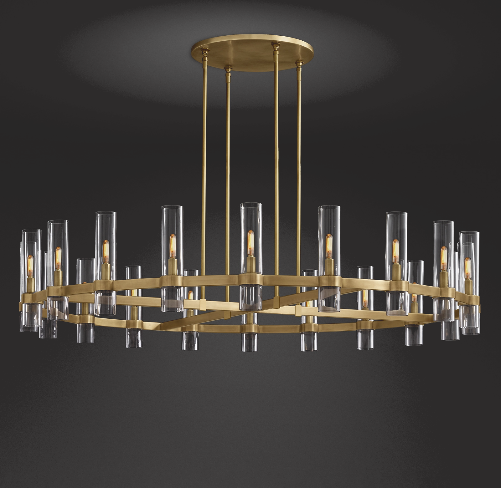 Best Price Modern Luxury Chandelier Led Ceiling Lighting American Design Glass Restoration Ravelle Pendant For Living Room