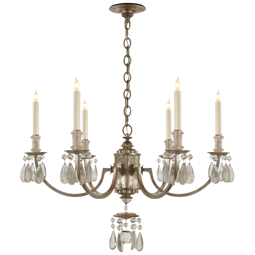 Elizabeth Chandelier Retro candlestick Chandelier polyhedral crystal Ceiling Lamp for entryway living room dining room