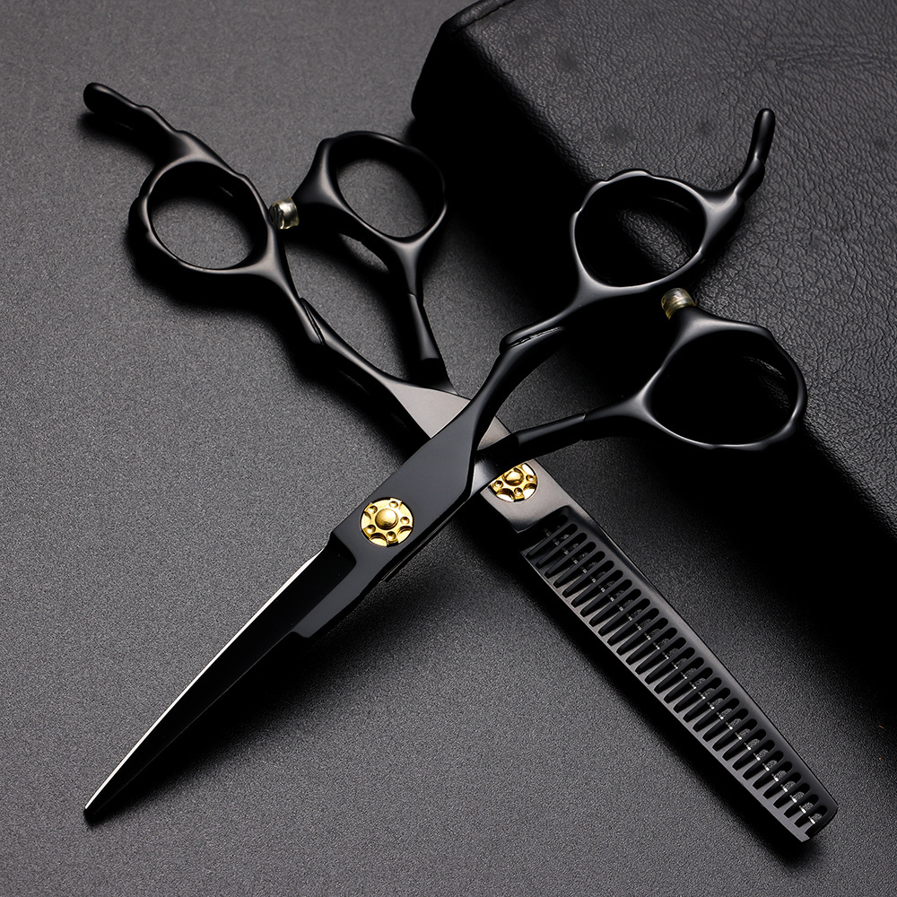 Profecional Barber Hair Cut Cutting Scissors Hairdresser Hairdressing Salon Thinning Titan Shears For Hair Stylist