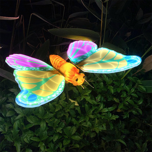 Outdoor Creative Halloween Easter Moving Butterfly Wings Light led christmas party decoration landscape luminous