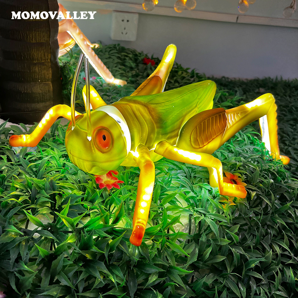 Glowing insect christmas led halloween outdoor grasshopper leafhopper locust wall art decor decoration lighting