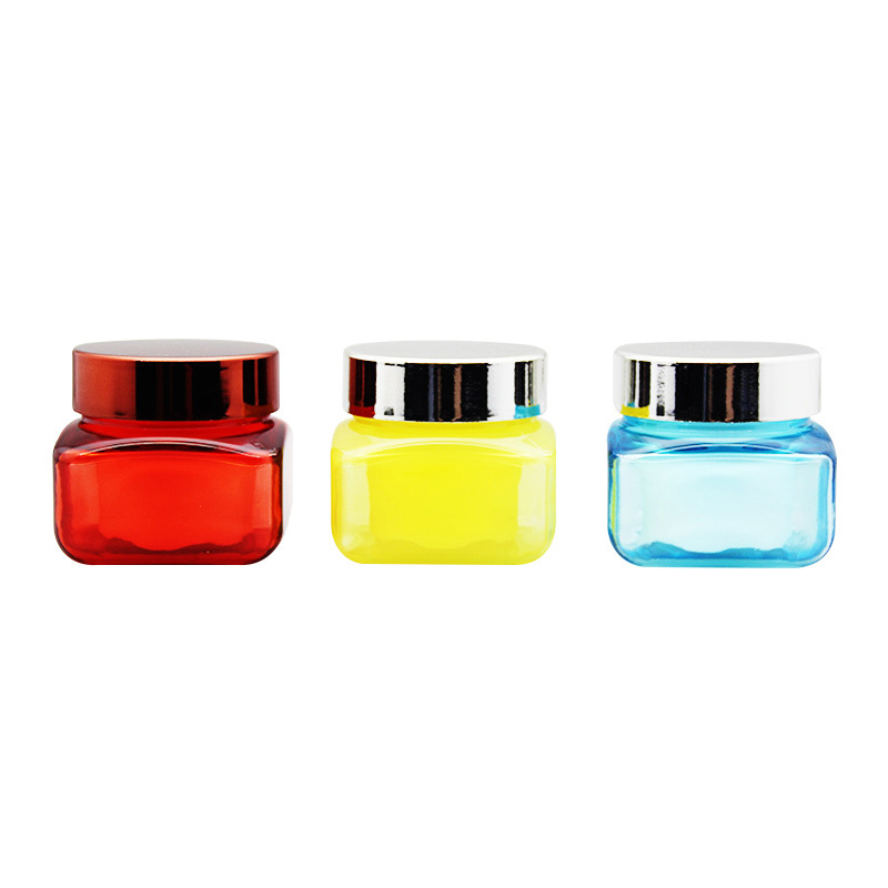 PETG+PP Body Butter Jar Face Cream Lip Scrub Cosmetic  Packaging Container Plastic Jars With Lids