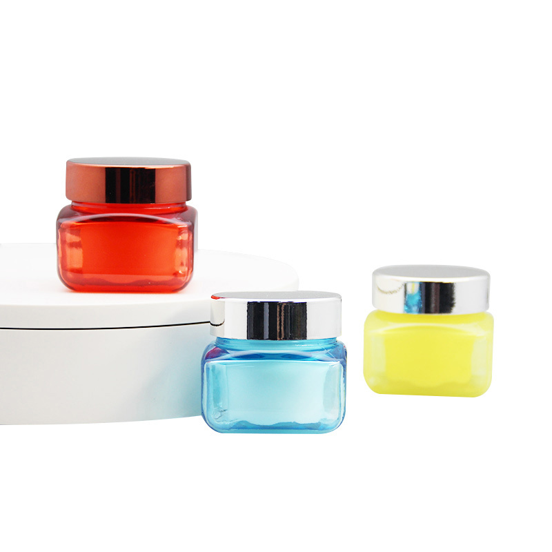 PETG+PP Body Butter Jar Face Cream Lip Scrub Cosmetic  Packaging Container Plastic Jars With Lids