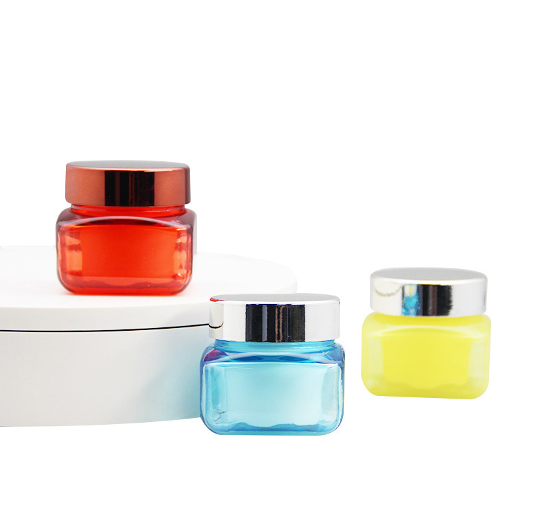 PETG+PP Body Butter Jar Face Cream Lip Scrub Cosmetic  Packaging Container Plastic Jars With Lids