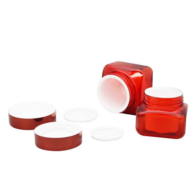 PETG+PP Body Butter Jar Face Cream Lip Scrub Cosmetic  Packaging Container Plastic Jars With Lids