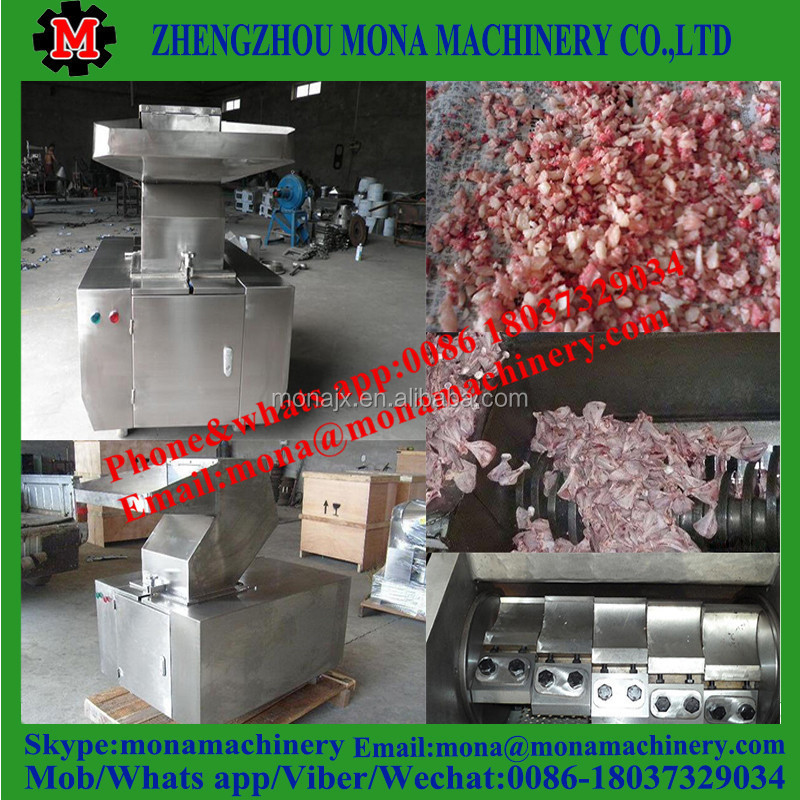 Low price meat bone grinder/frozen chicken meat processing machine/animal bone crusher