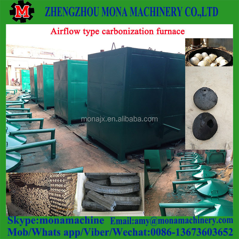 Good performance timber wood carbonization furnace/charcoal production|sawdust briquette carbonization kiln