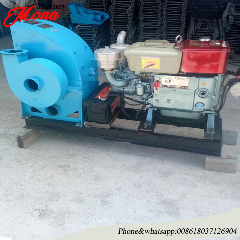 Competitive price Portable diesel engine Wood Powder Sawdust Making Machine Hammer Mill/ Sawdust Grinding hammer mill