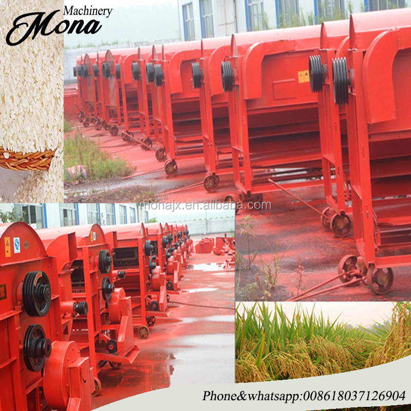 small Mobile grains thresher rice thresher with wheels for mini thresher machine