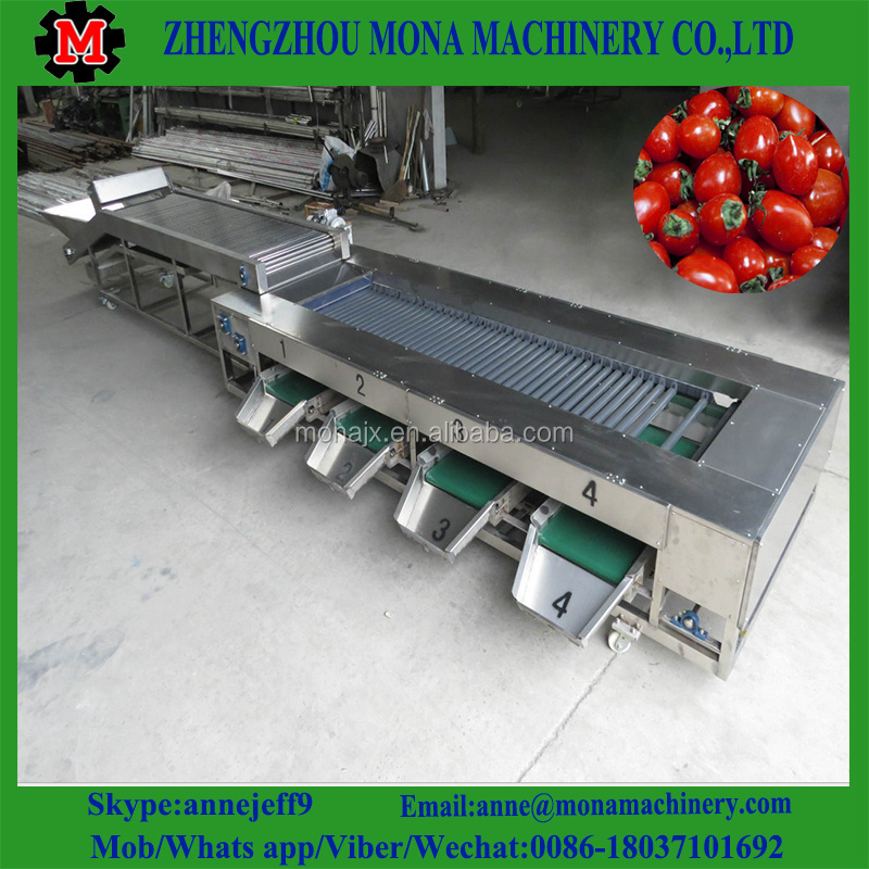 Industrial  Avocado Fresh Lemon Citrus Fruit Grading Sorter/ Orange Mango Apple Washing Sorting Machine